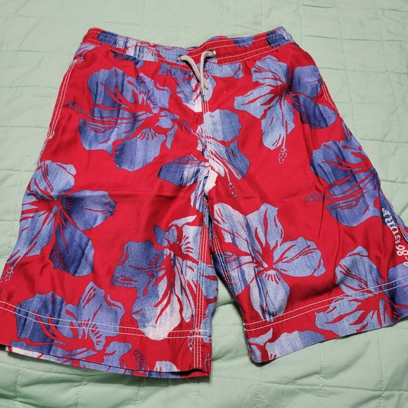 Gap Kids Swim Trunk Shorts, Tropical Hawaiian Print, L size 10 - Picture 1 of 6